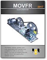 Door operator GAL MOVFR II installation manual