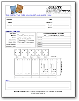 Elevator protective pads worksheet and quote form