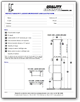 Retractable pit ladders worksheet/quote form